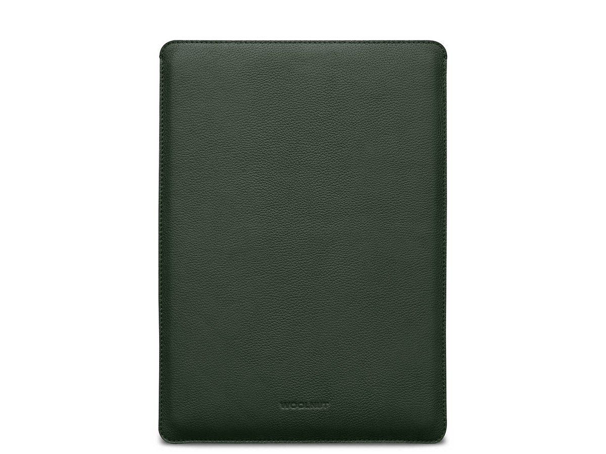 Woolnut Leather Sleeve Groen - MacBook Air 15