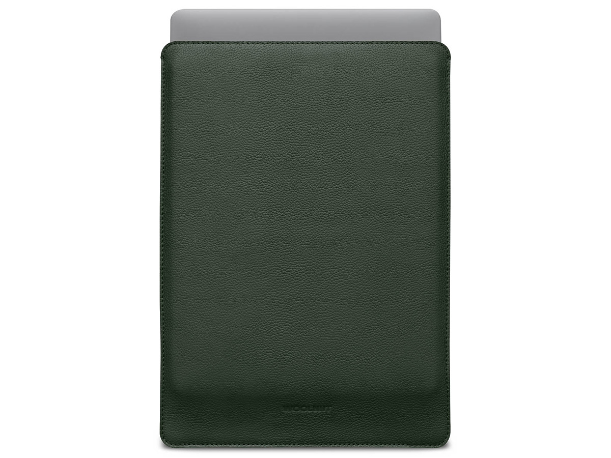 Woolnut Leather Sleeve Groen - MacBook Air 15