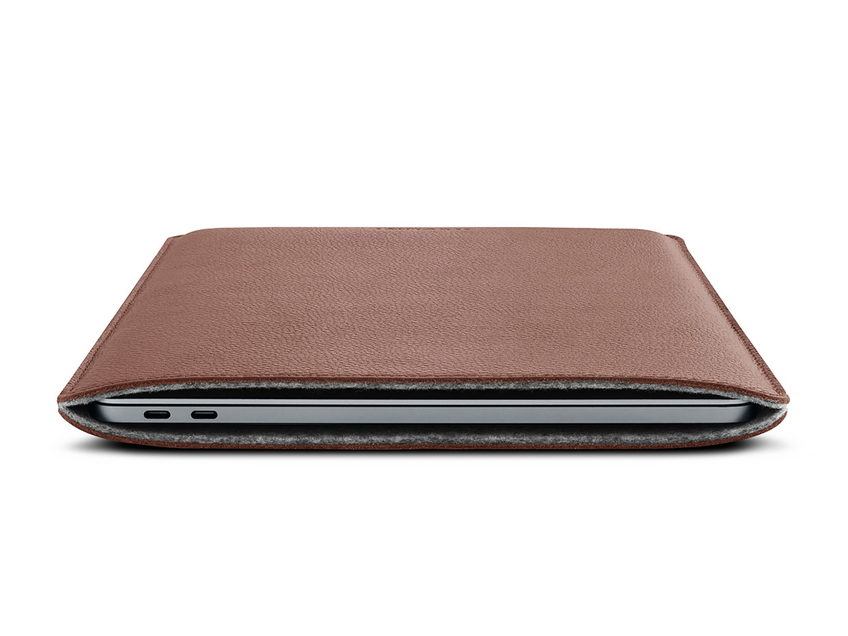 Woolnut Leather Sleeve Cognac - MacBook Air/Pro 13