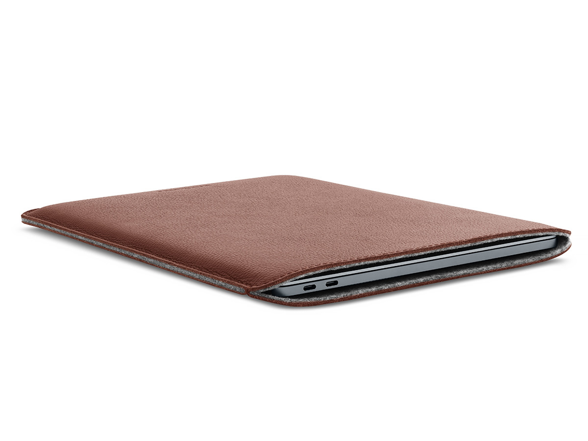 Woolnut Leather Sleeve Cognac - MacBook Air/Pro 13