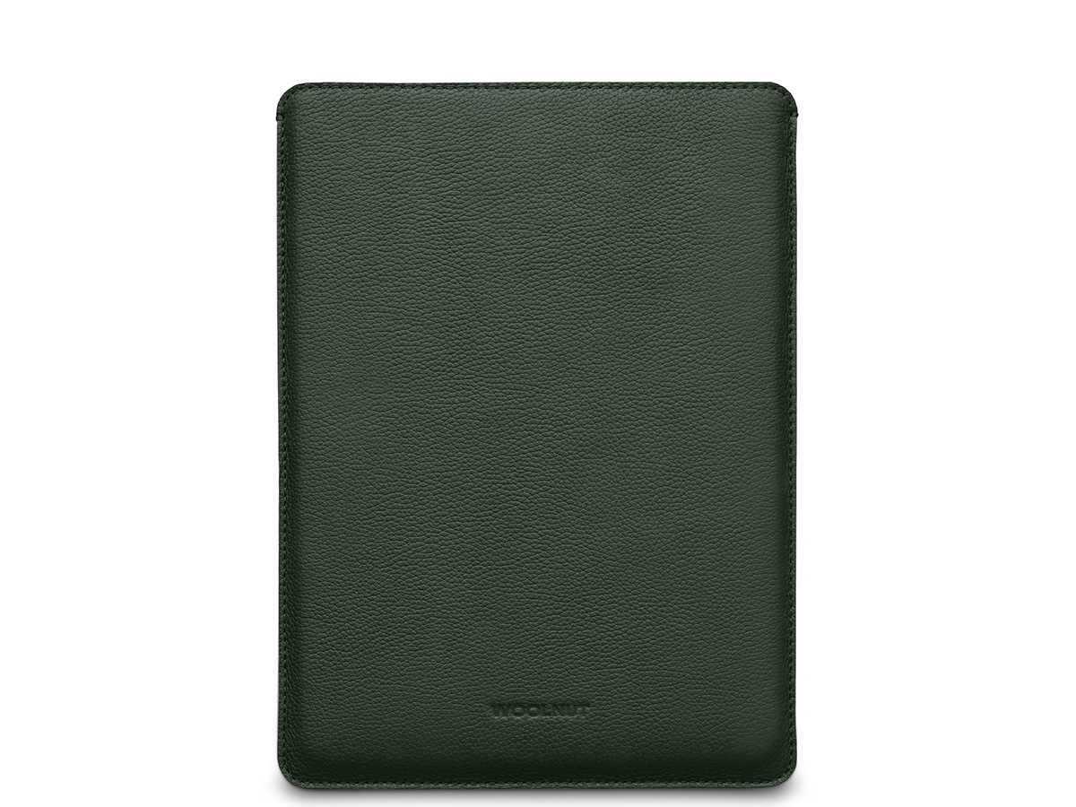 Woolnut Leather Sleeve Groen - MacBook Air/Pro 13