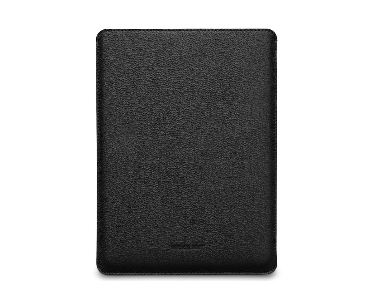 Woolnut Leather Sleeve Zwart - MacBook Air/Pro 13