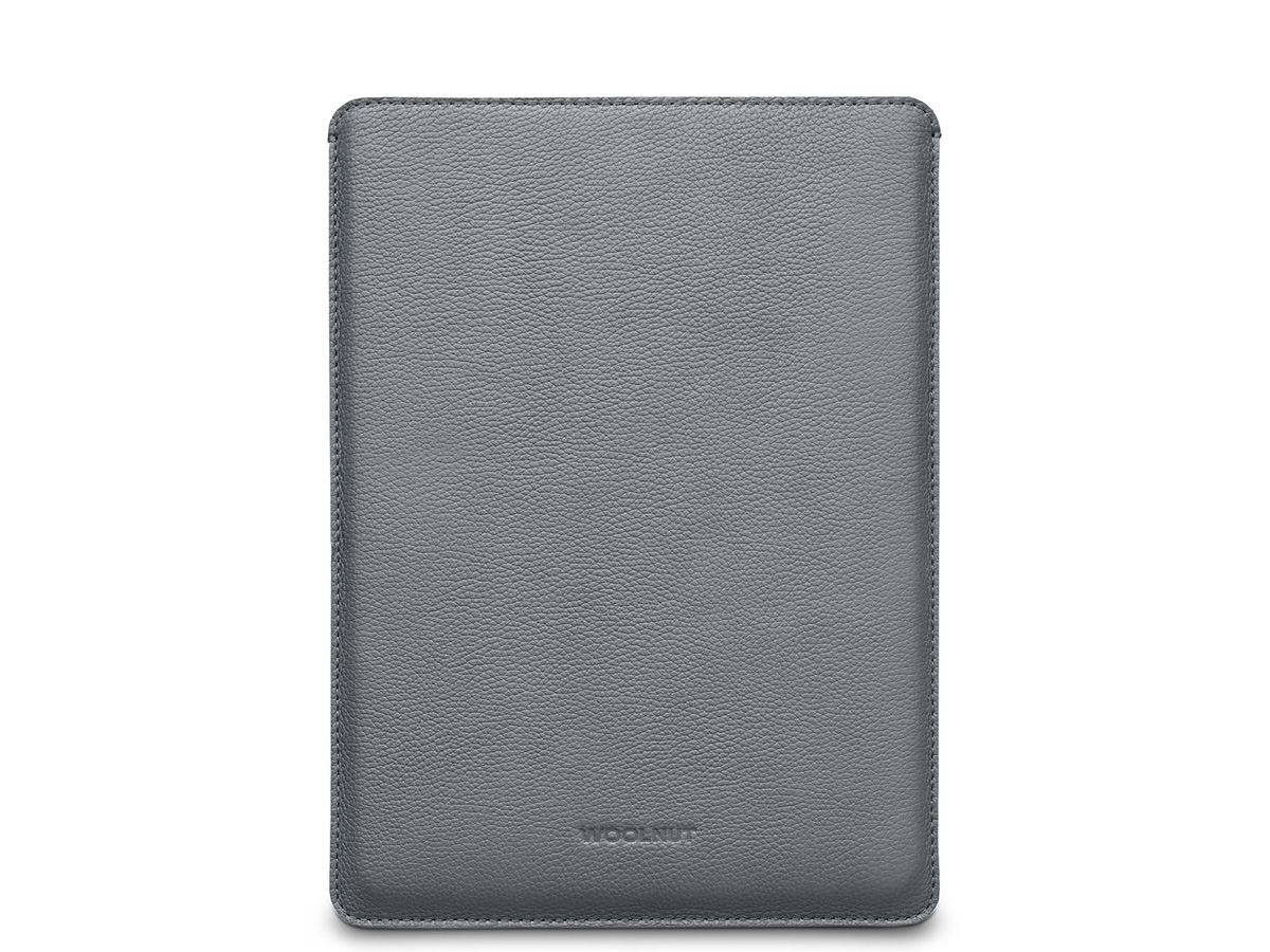 Woolnut Leather Sleeve Grijs - MacBook Pro 14