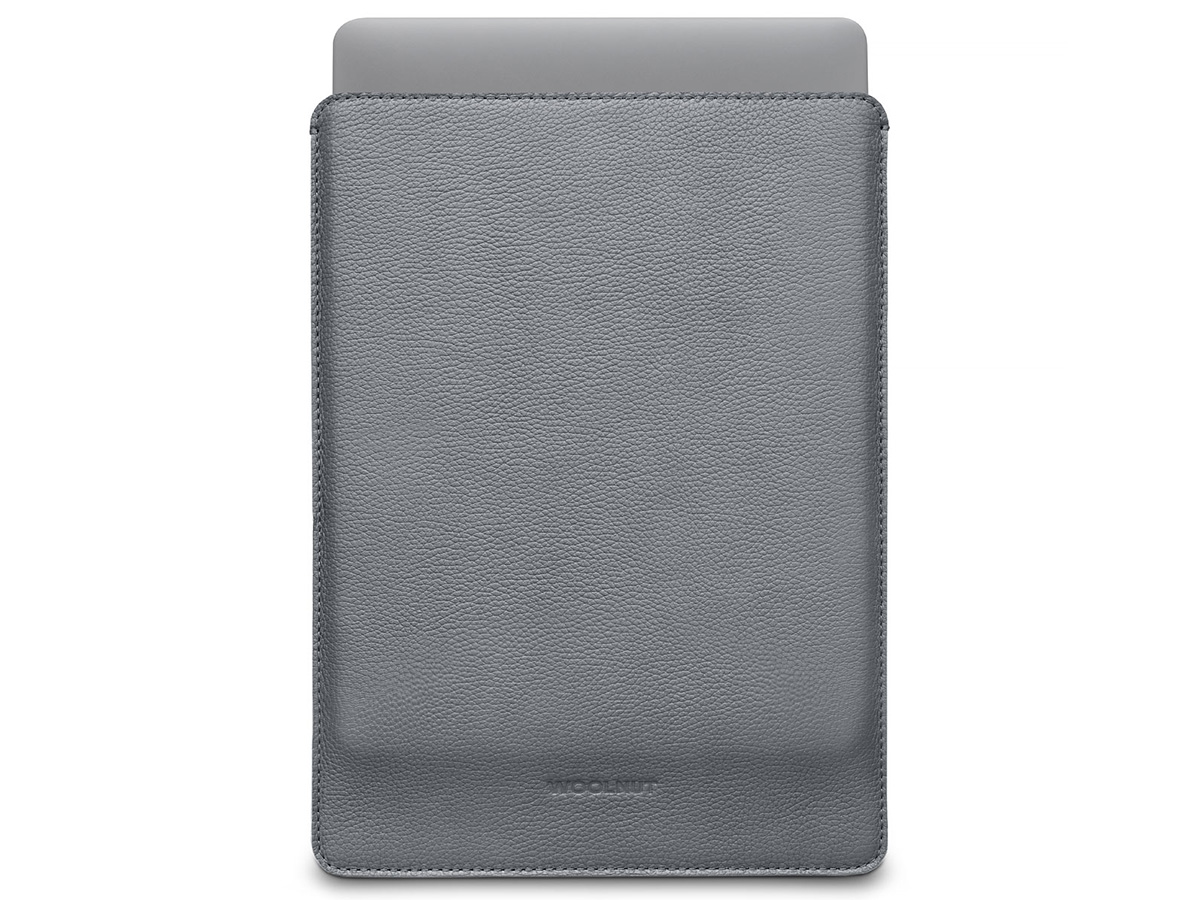 Woolnut Leather Sleeve Grijs - MacBook Pro 14