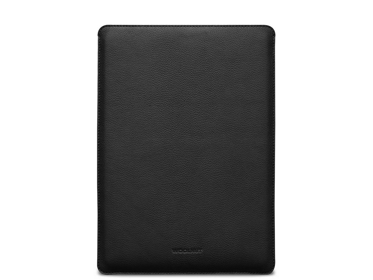 Woolnut Leather Sleeve Zwart - MacBook Pro 14
