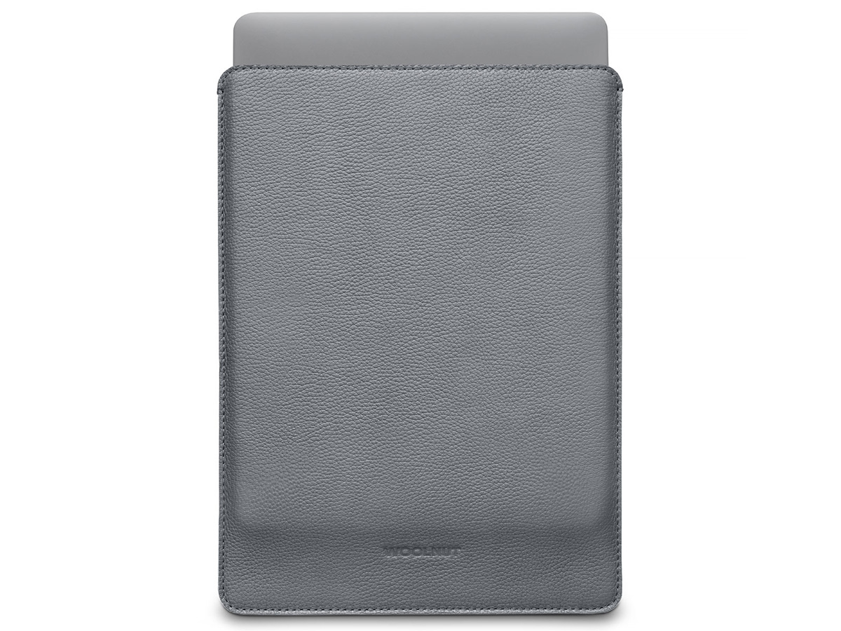 Woolnut Leather Sleeve Grijs - MacBook Pro 16