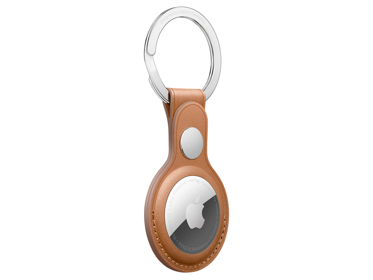 Apple Leren AirTag Sleutelhanger - Saddle Brown (Open Box)