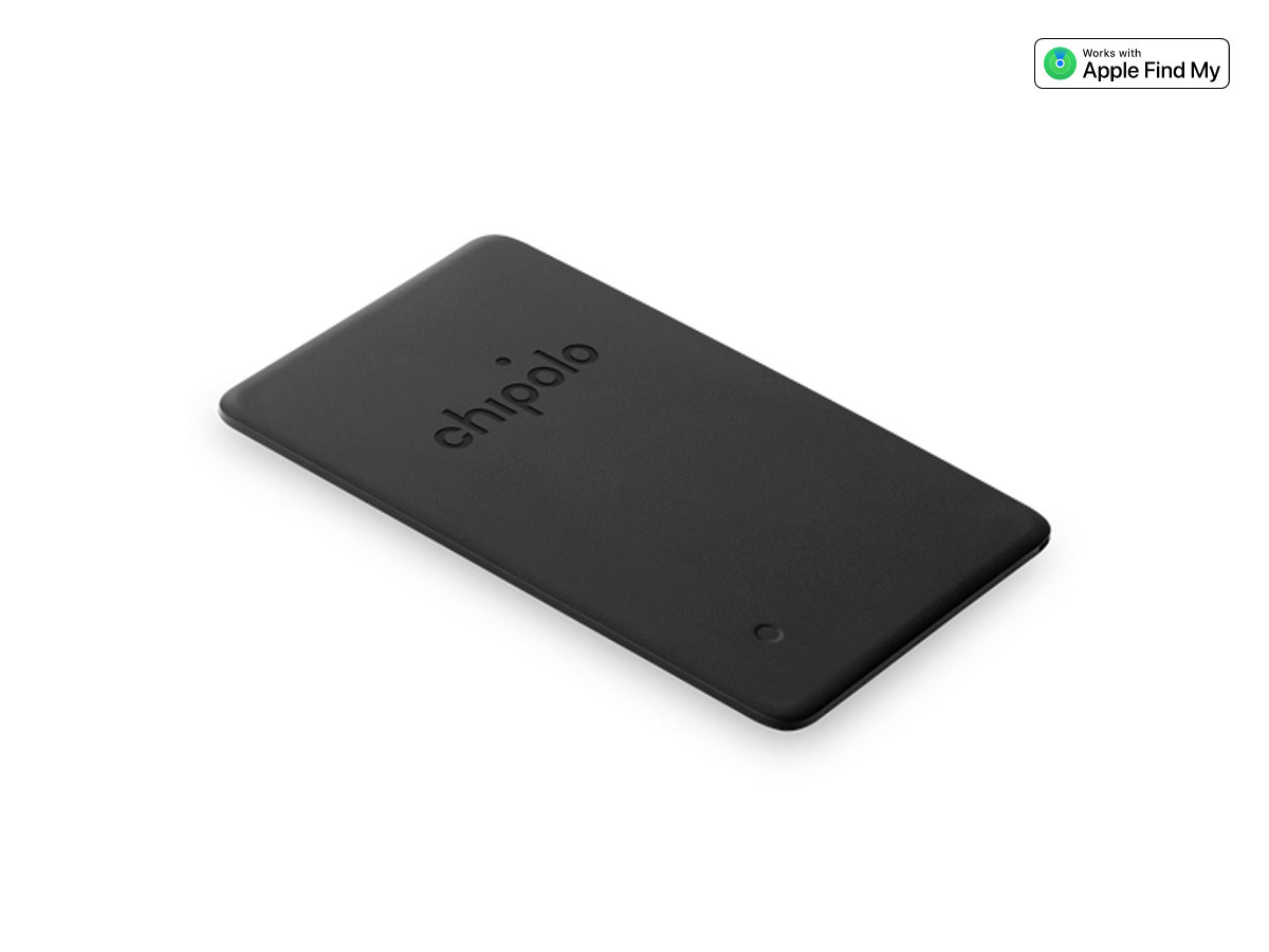 Chipolo CARD Spot Tracker - Werkt met Apple Find My app! Zwart