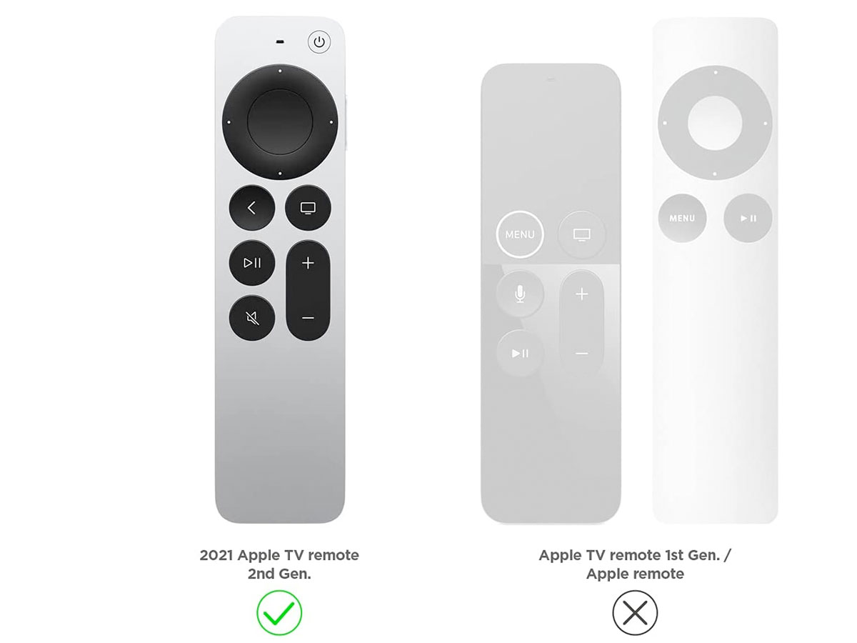 Elago R5 Airtag Hoesje voor Apple TV Remote (2021) - Zwart