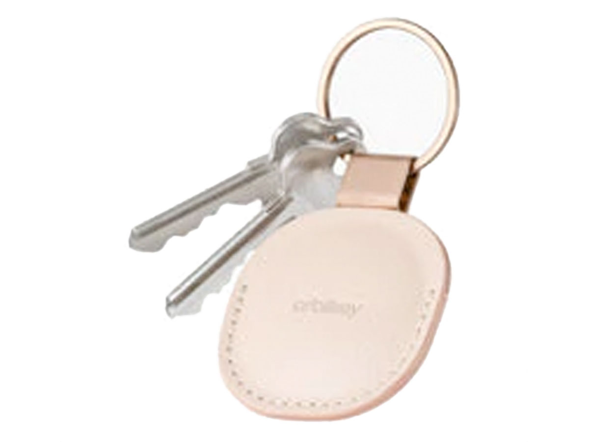 Orbitkey Leather Holder AirTag Keyring Sleutelring - Blush