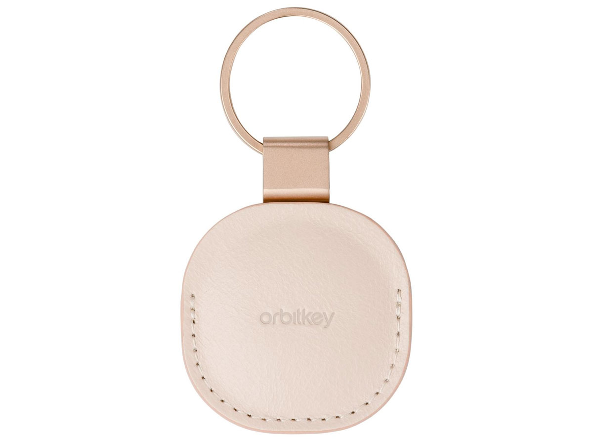 Orbitkey Leather Holder AirTag Keyring Sleutelring - Blush