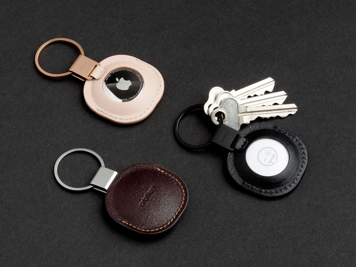 Orbitkey Leather Holder AirTag Keyring Sleutelring - Blush