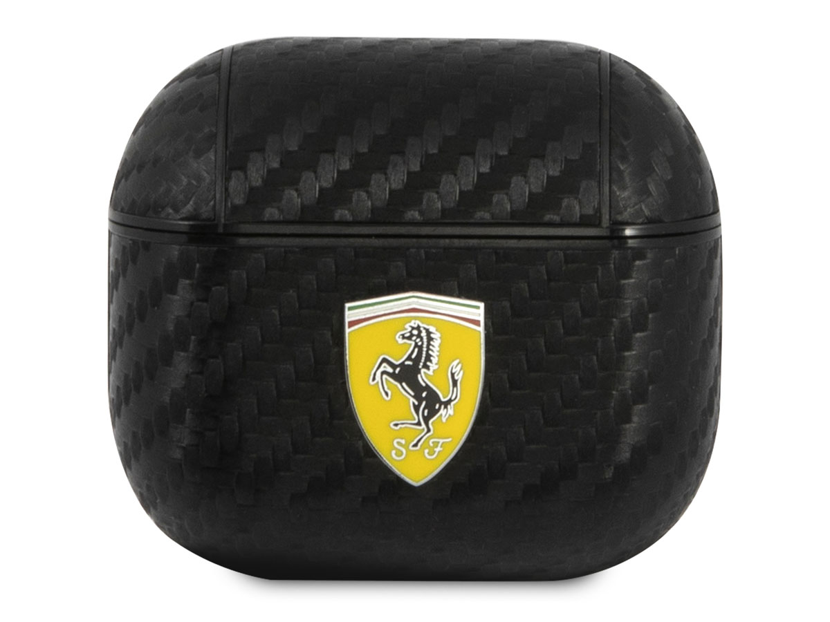 Ferrari Carbon Case Zwart - AirPods 3 Hoesje