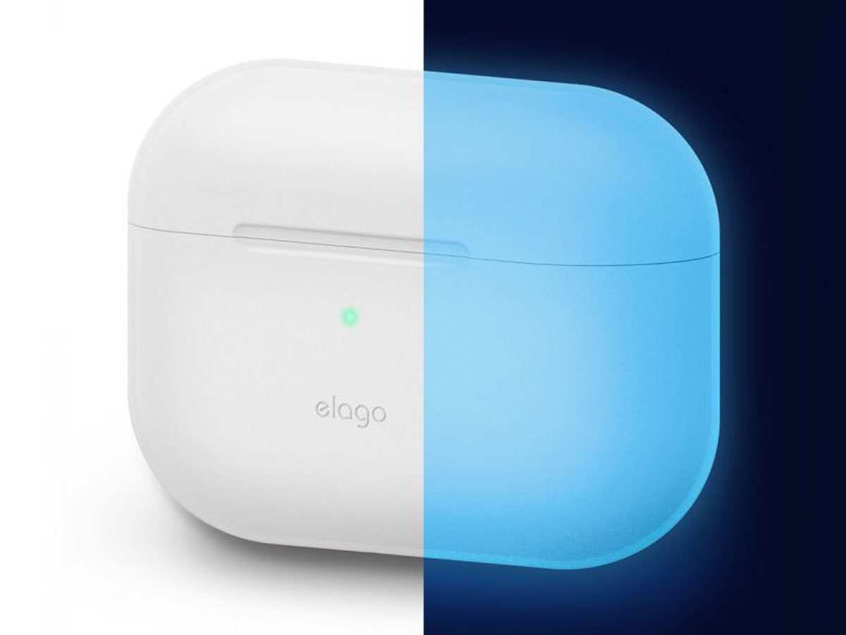 Elago Silicone Skin Transparant Glow in the Dark - AirPods Pro Hoesje