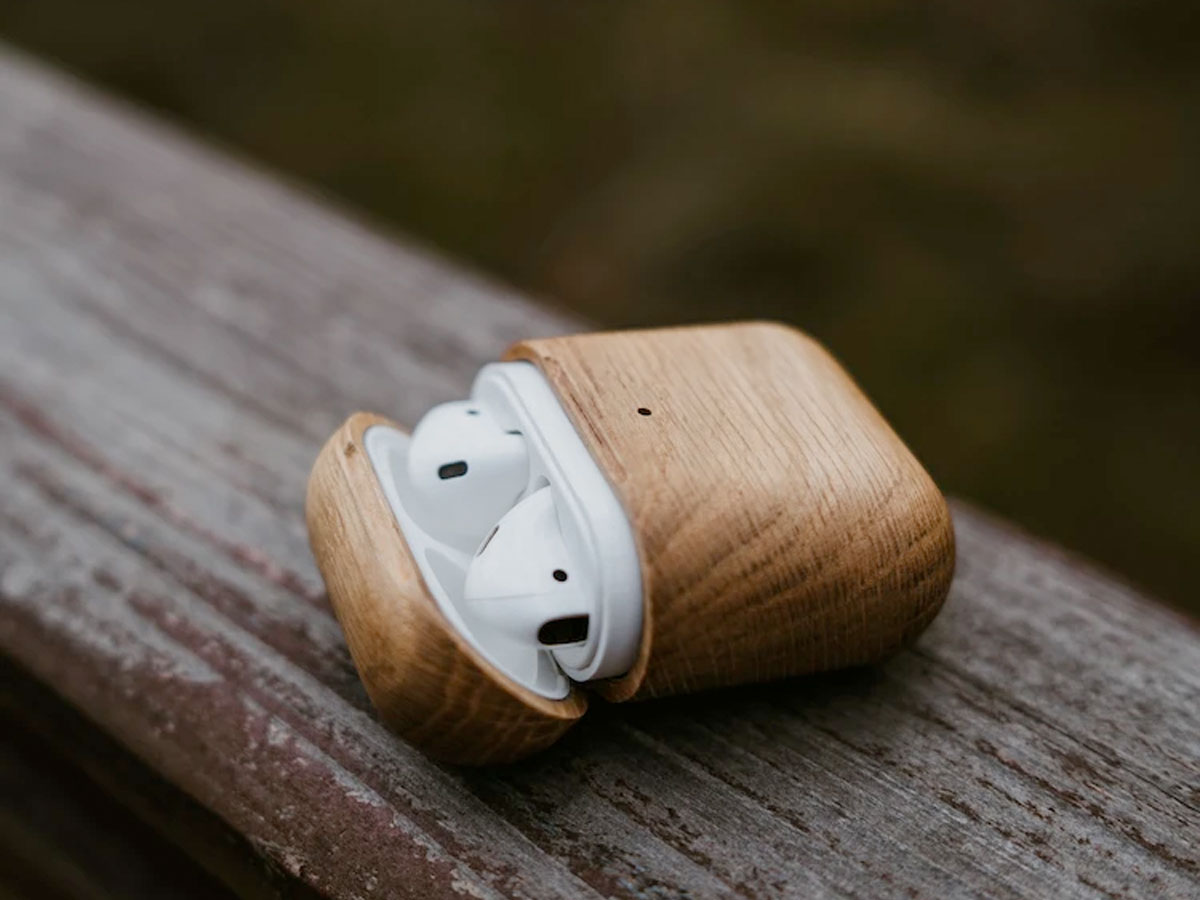 Oakywood Wooden Airpods Case Oak - Houten AirPods 1 & 2 Hoesje