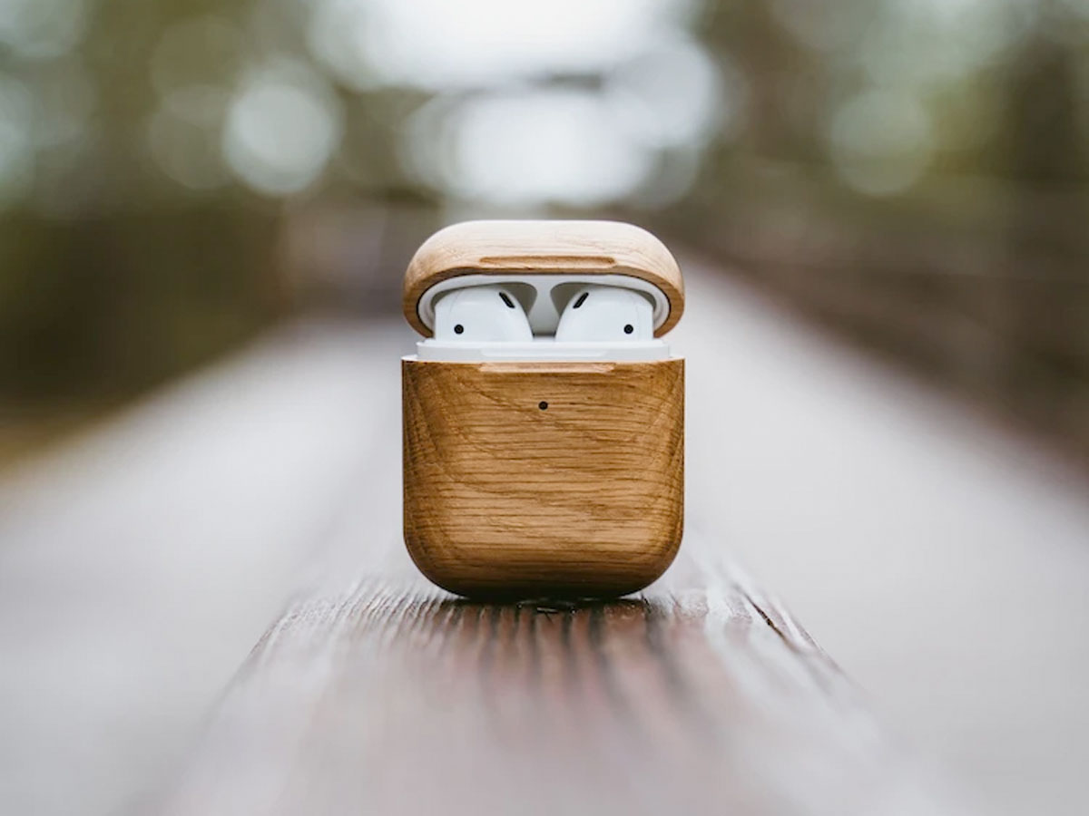 Oakywood Wooden Airpods Case Oak - Houten AirPods 1 & 2 Hoesje