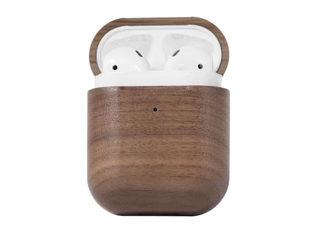 Oakywood Wooden Airpods Case Walnut - Houten AirPods 1 & 2 Hoesje