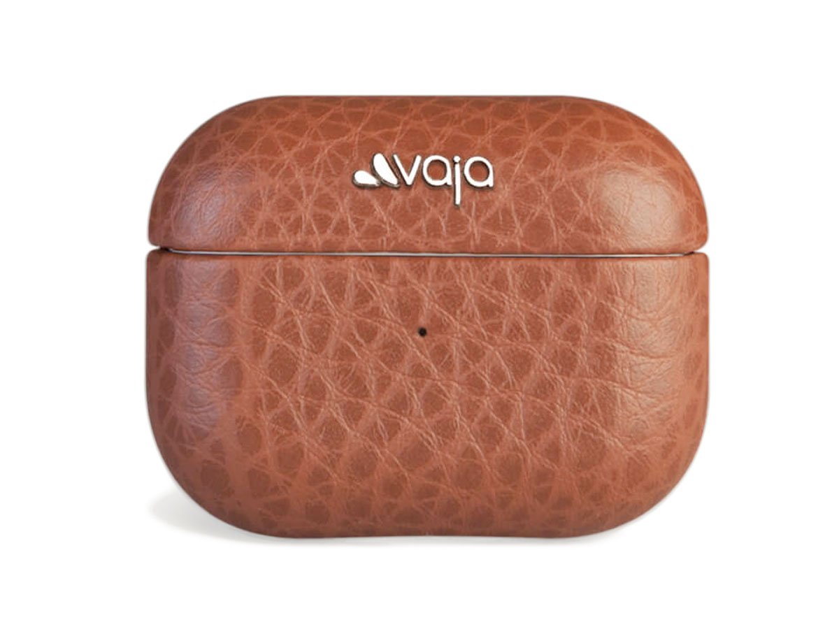 Vaja Ivolution Leather Case Saddle Tan - AirPods Pro Hoesje