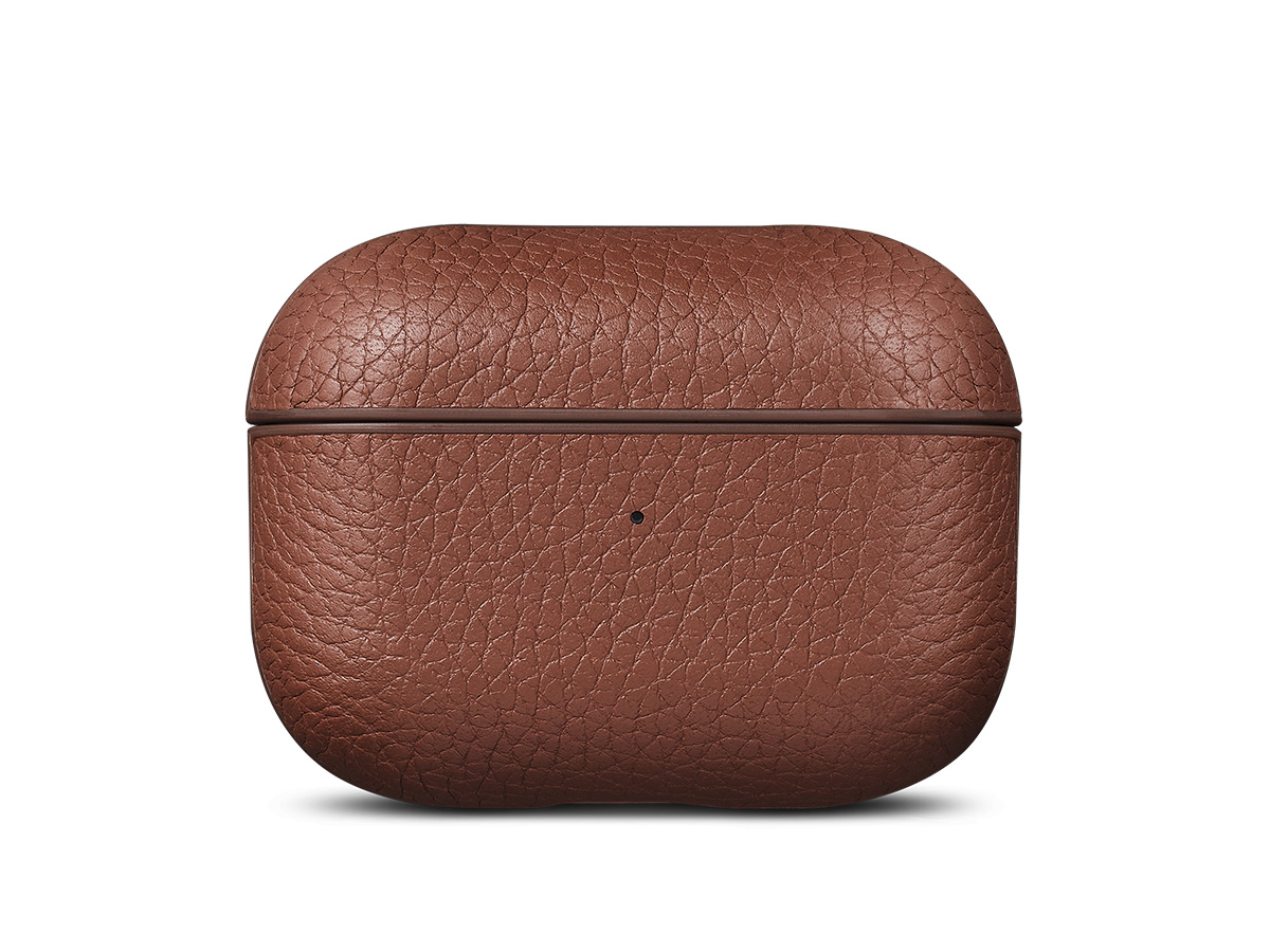 Woolnut Leather Case voor AirPods Pro 2nd Gen - Cognac