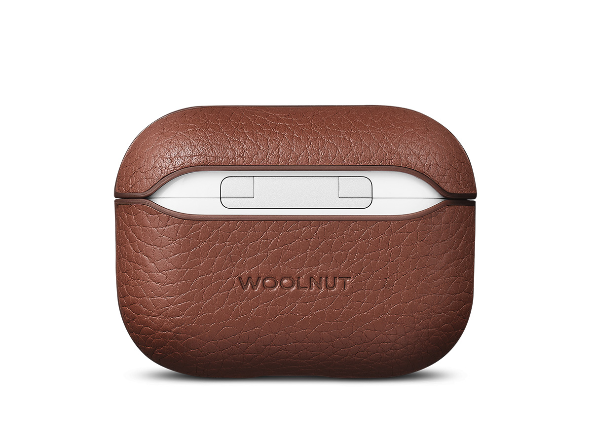 Woolnut Leather Case voor AirPods Pro 2nd Gen - Cognac