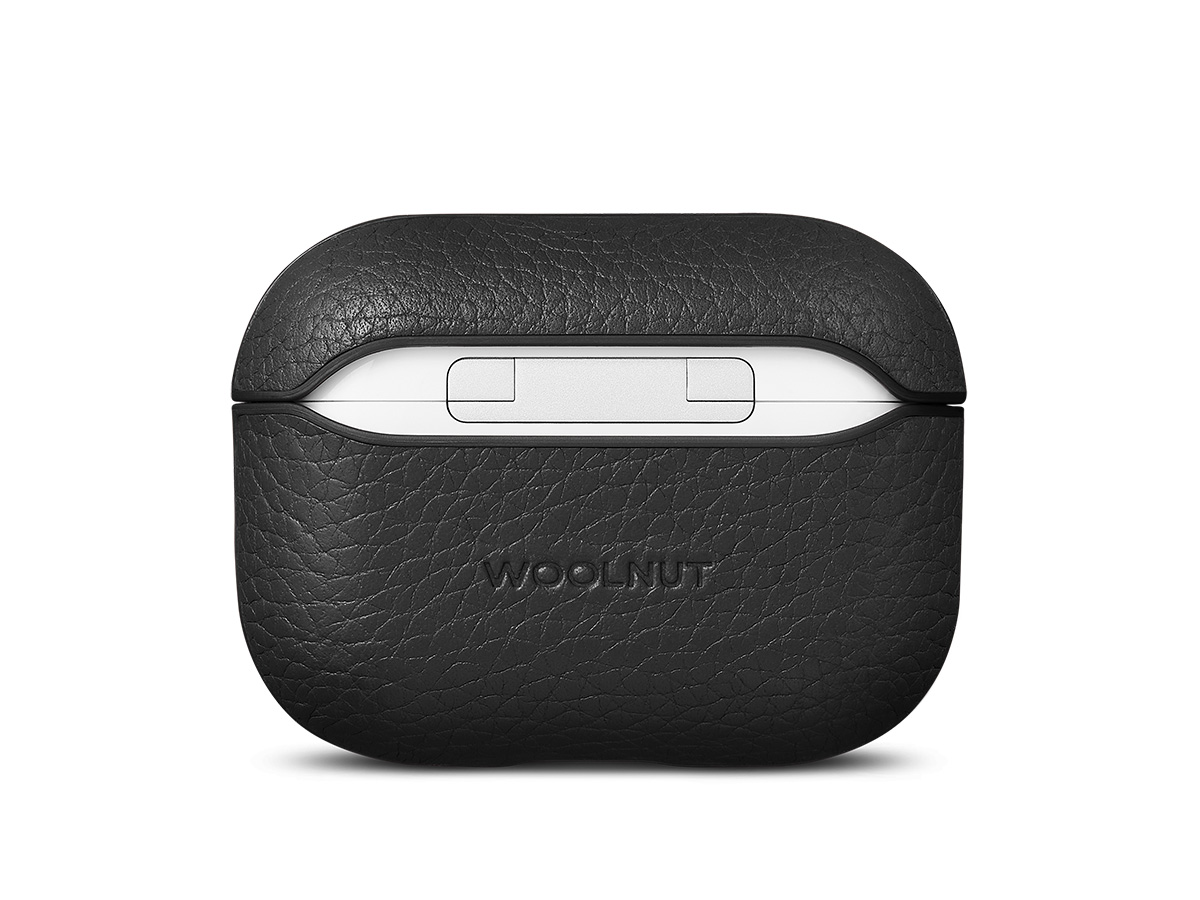 Woolnut Leather Case voor AirPods Pro 2nd Gen - Zwart