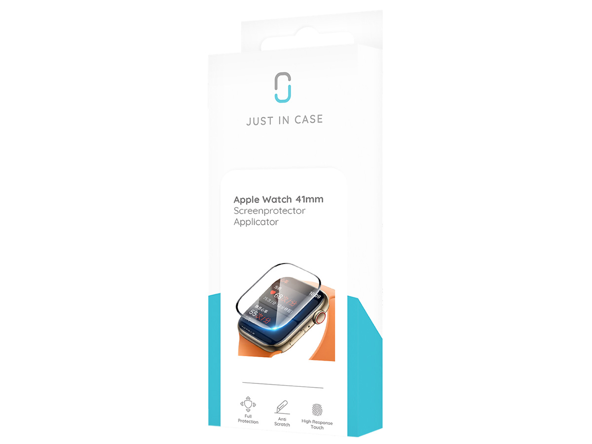 Just in Case Apple Watch 41mm Screen Protector met Perfect Result Applicator