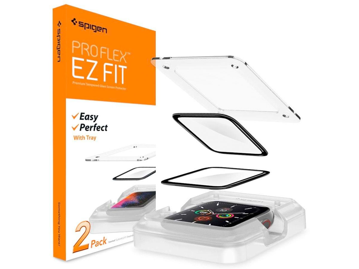 Spigen Proflex EZ FIT Apple Watch 44mm Screen Protector (2-Pack) 