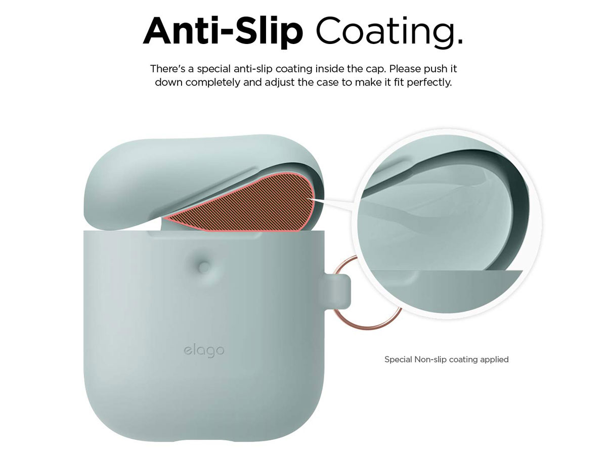 Elago Hang Case voor AirPods Wireless Charging Case - Mint