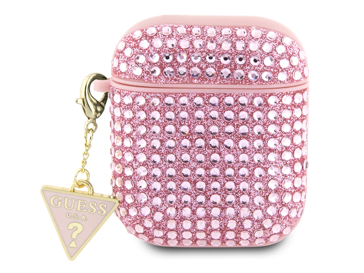 Guess Diamond Charm Case Roze - AirPods 1/2 Case Hoesje