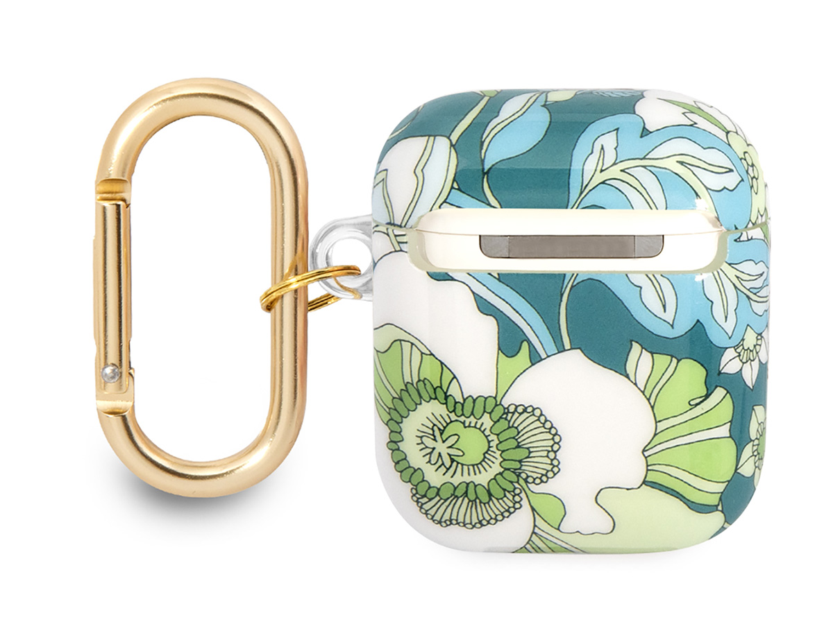 Guess Floral TPU Ring Case - AirPods 1/2 Case Hoesje