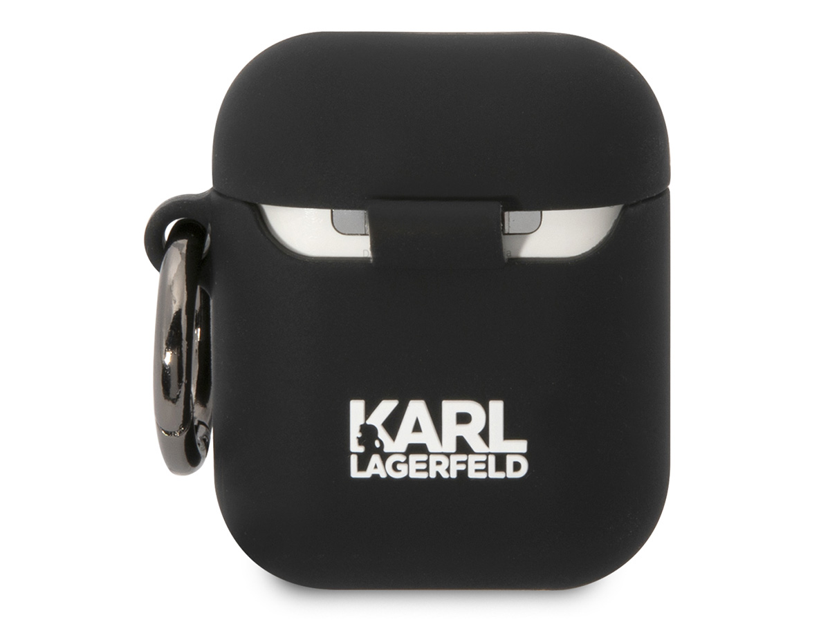 Karl Lagerfeld 3D Ikonik Choupette Skin Zwart - AirPods 1 & 2 Hoesje