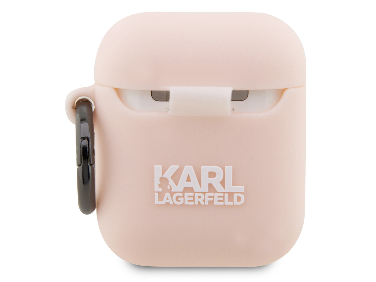 Karl Lagerfeld 3D Ikonik Skin Roze - AirPods 1 & 2 Hoesje