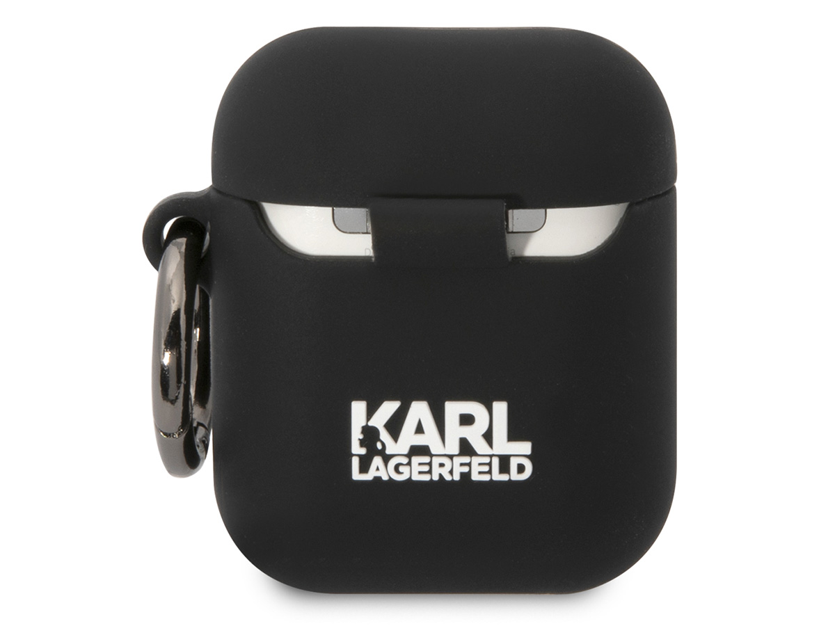 Karl Lagerfeld 3D Ikonik Skin Zwart - AirPods 1 & 2 Hoesje