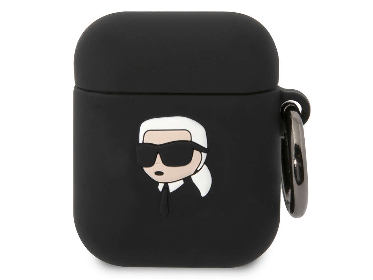 Karl Lagerfeld 3D Ikonik Skin Zwart - AirPods 1 & 2 Hoesje