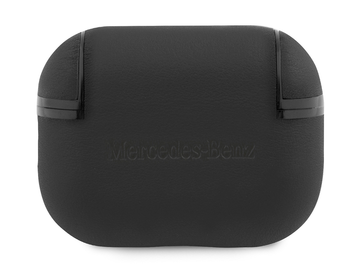 Mercedes-Benz Leather Case Zwart - AirPods Pro 2nd Gen Hoesje