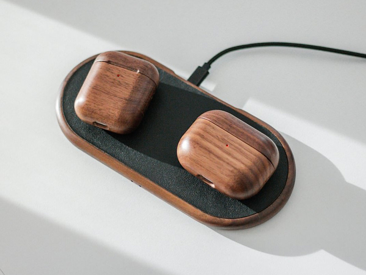 Woodcessories AirCase Wood - Houten AirPods 1 & 2 Hoesje