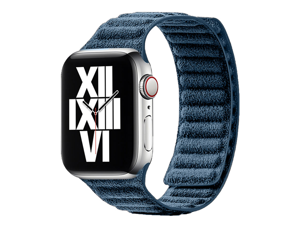 Alcanside Magnetic Alcantara Apple Watch Band 42/44/45mm & Ultra - Blauw