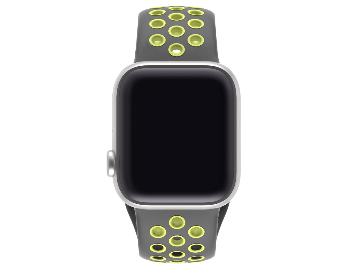 BeHello Silicone Sport Strap Geel - Apple Watch Bandje 38/40mm