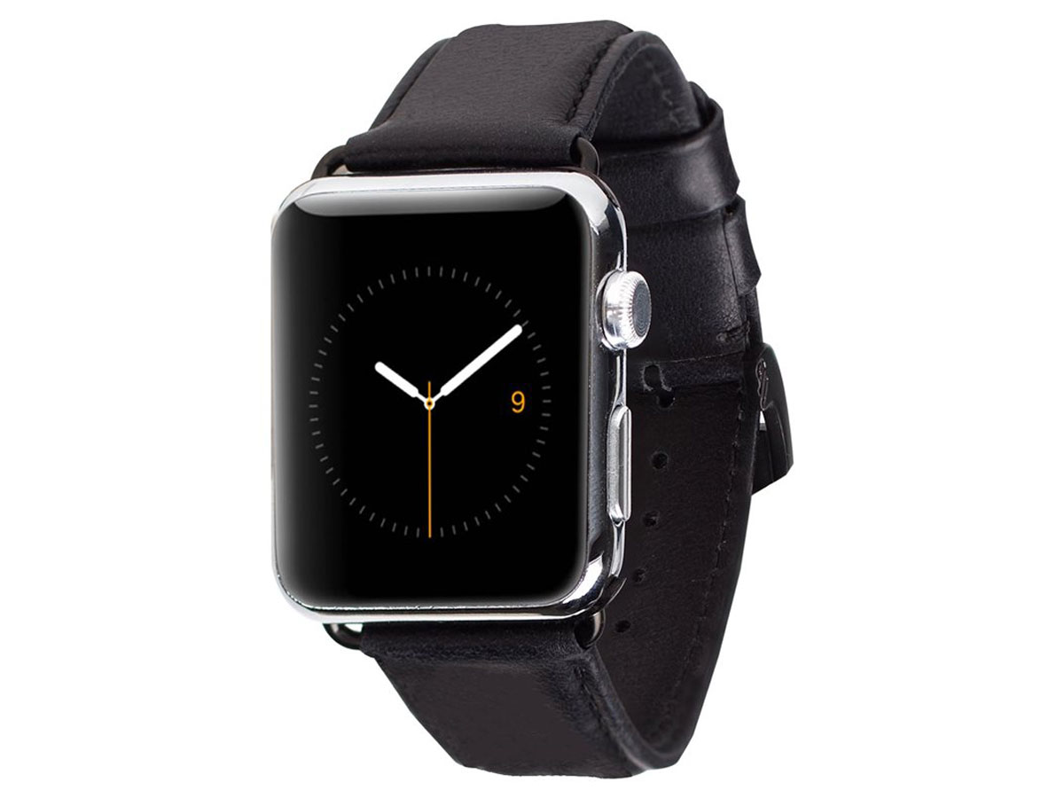 Case Mate Signature Leather - Apple Watch Band (Zwart)
