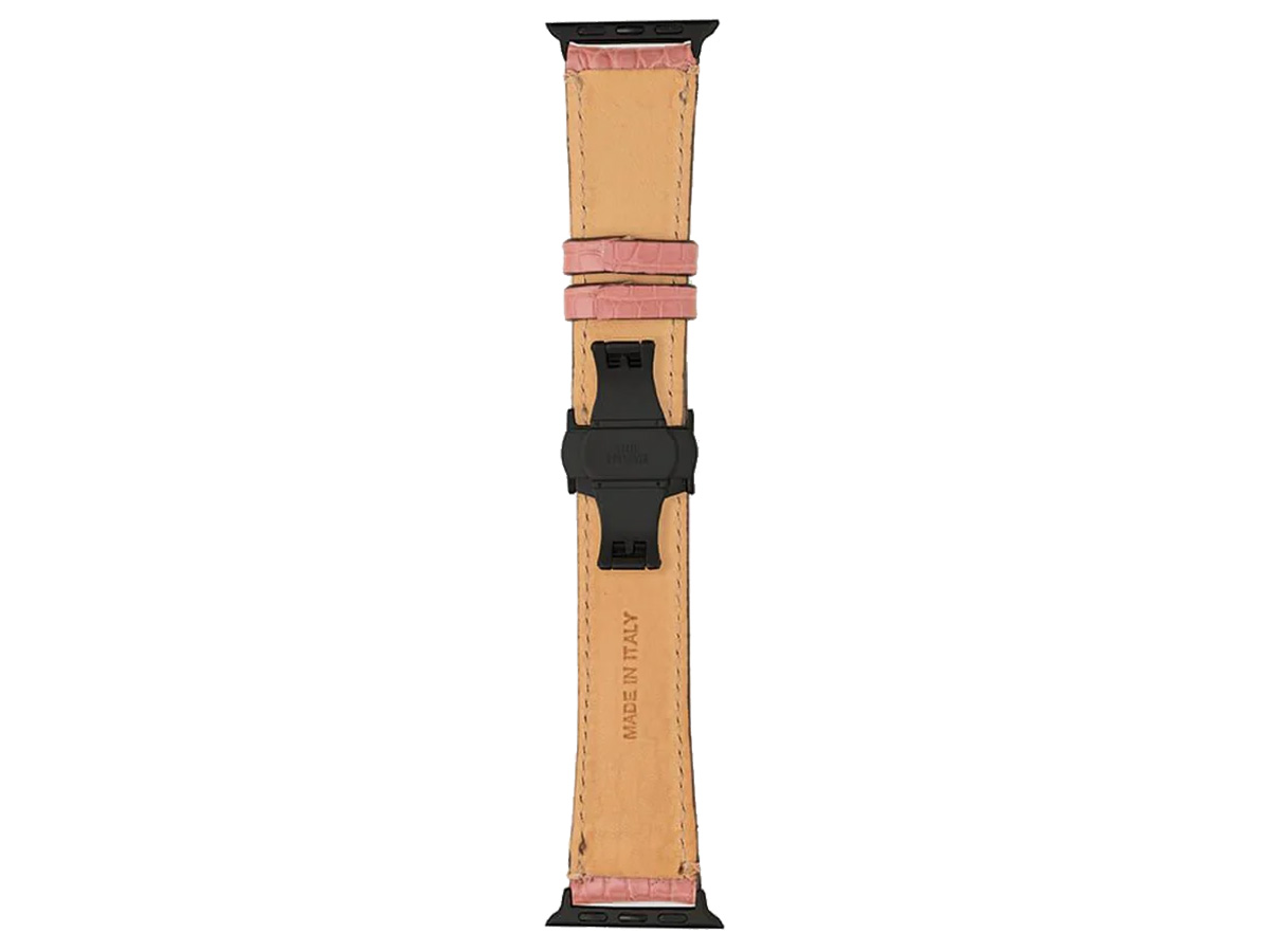 Gatti Alligator Apple Watch Band 42/44/45/49mm - Queen Pink/Black