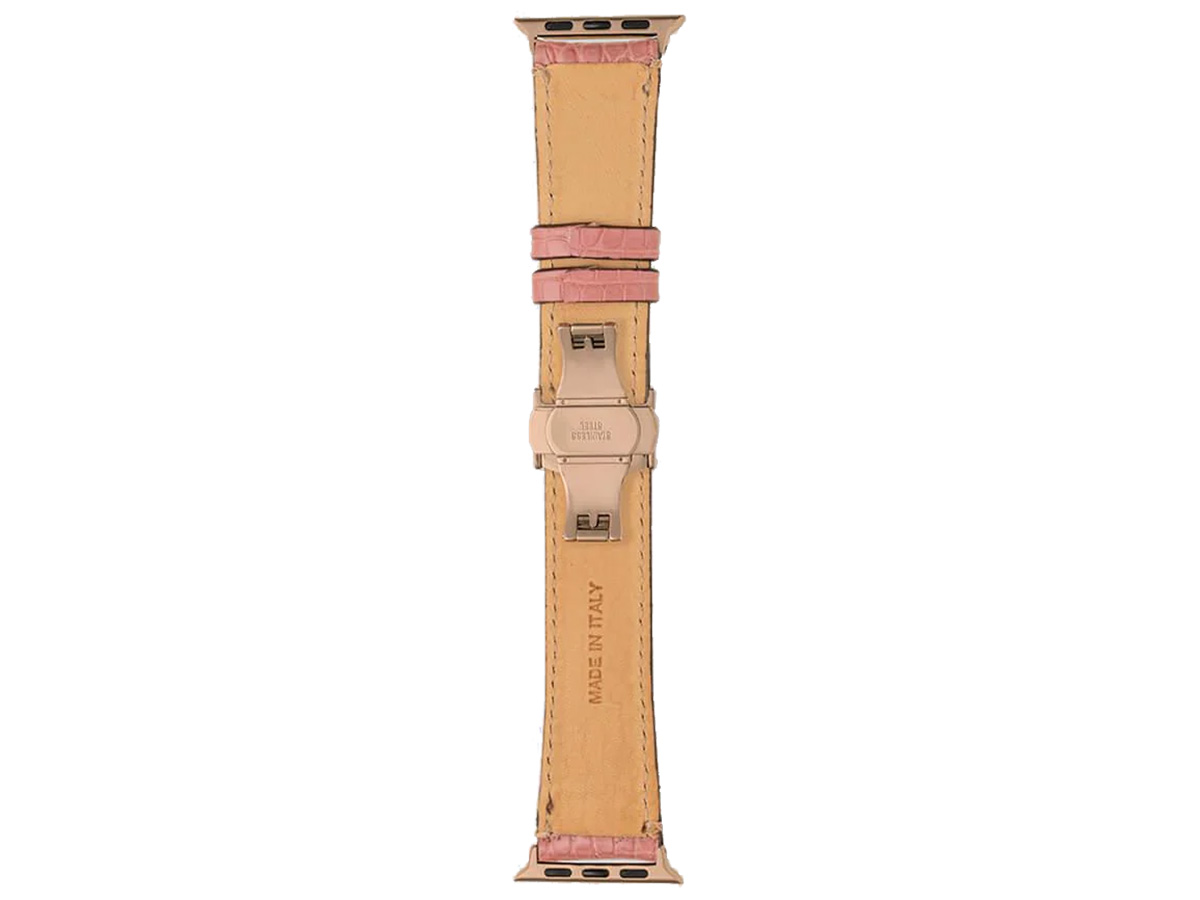 Gatti Alligator Apple Watch Band 42/44/45/49mm - Queen Pink/Rose Gold
