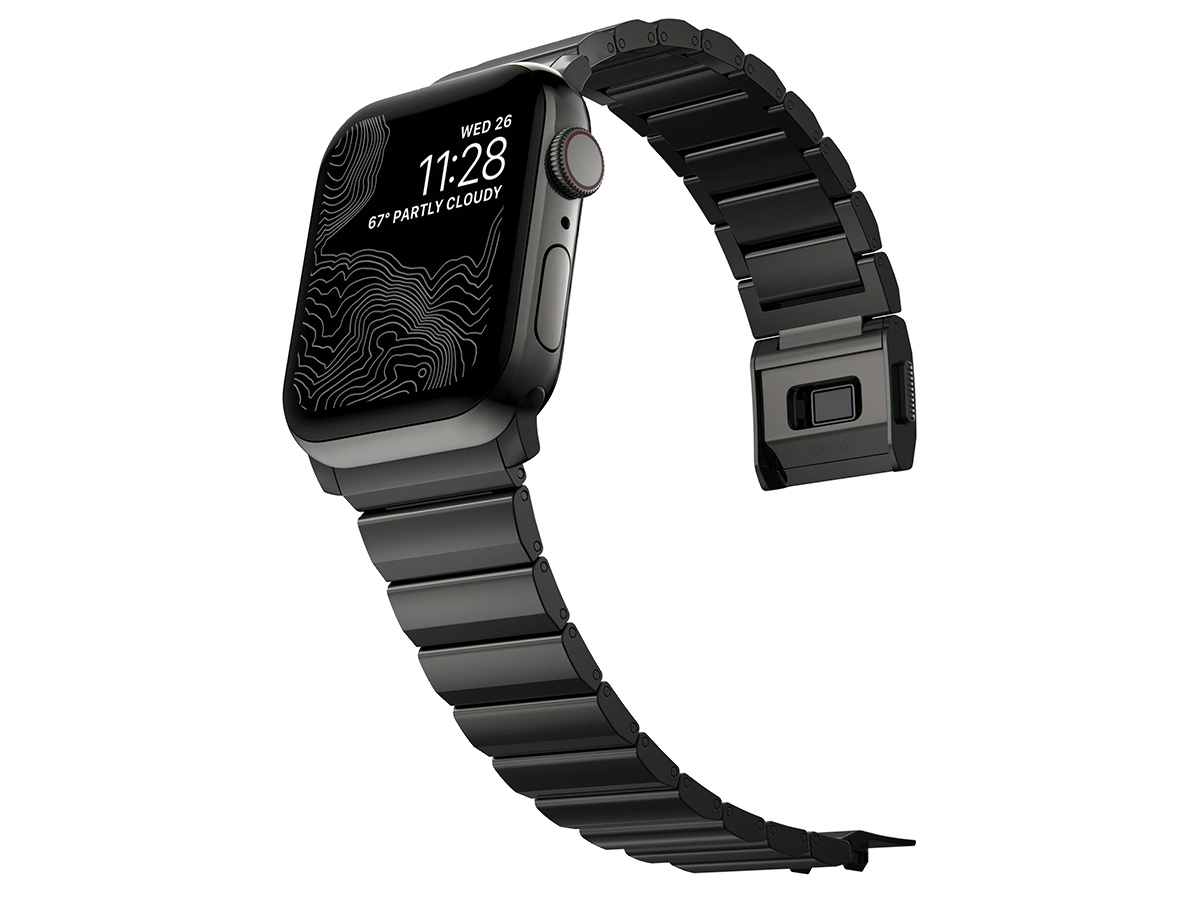 Nomad Steel Band Graphite - Apple Watch Band 42/44/45/49 mm