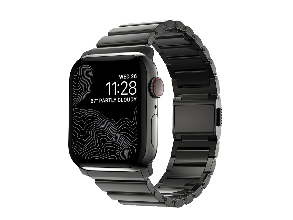 Nomad Steel Band Graphite - Apple Watch Band 42/44/45/49 mm