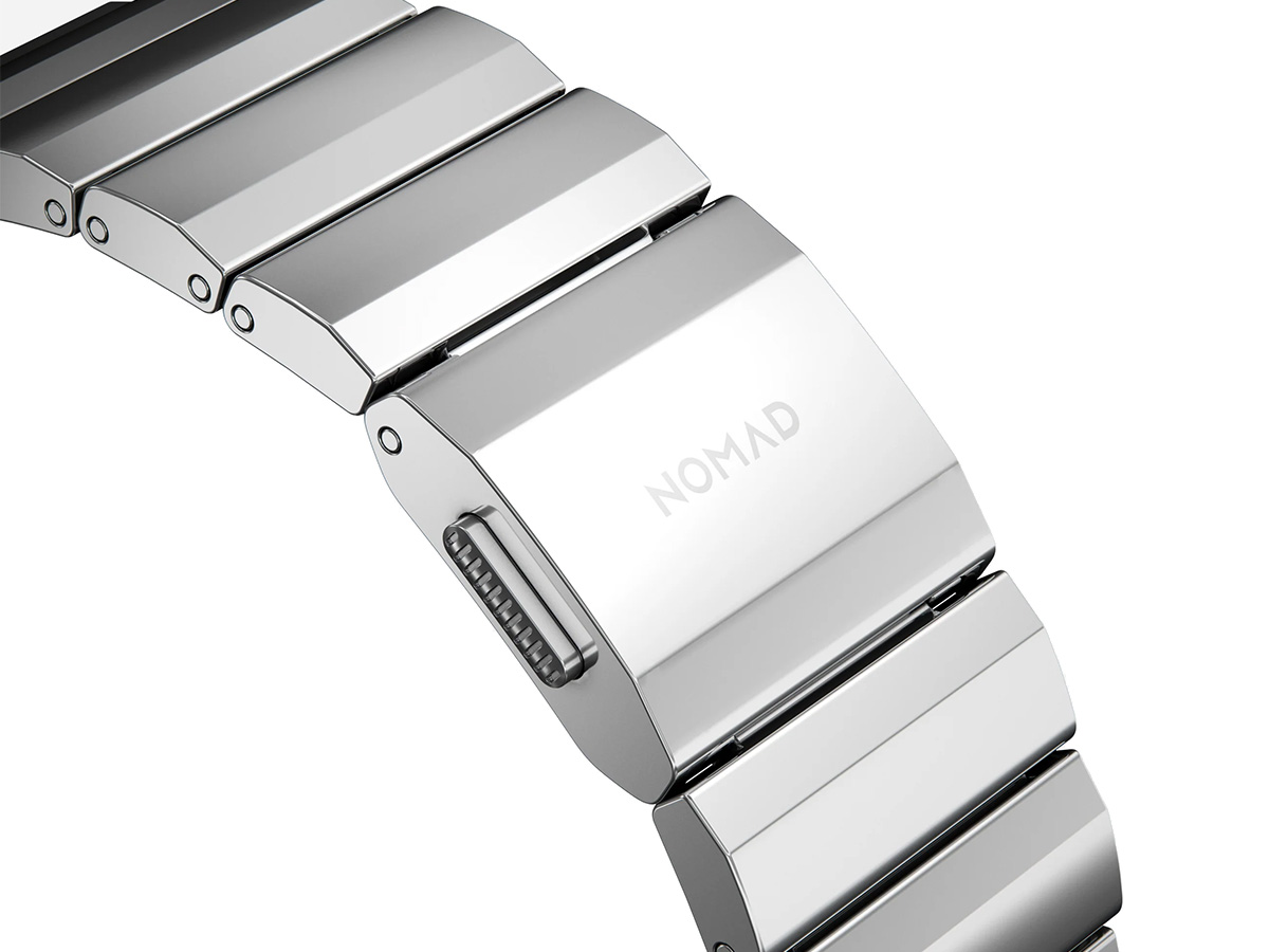 Nomad Steel Band Silver - Apple Watch Band 42/44/45/49 mm