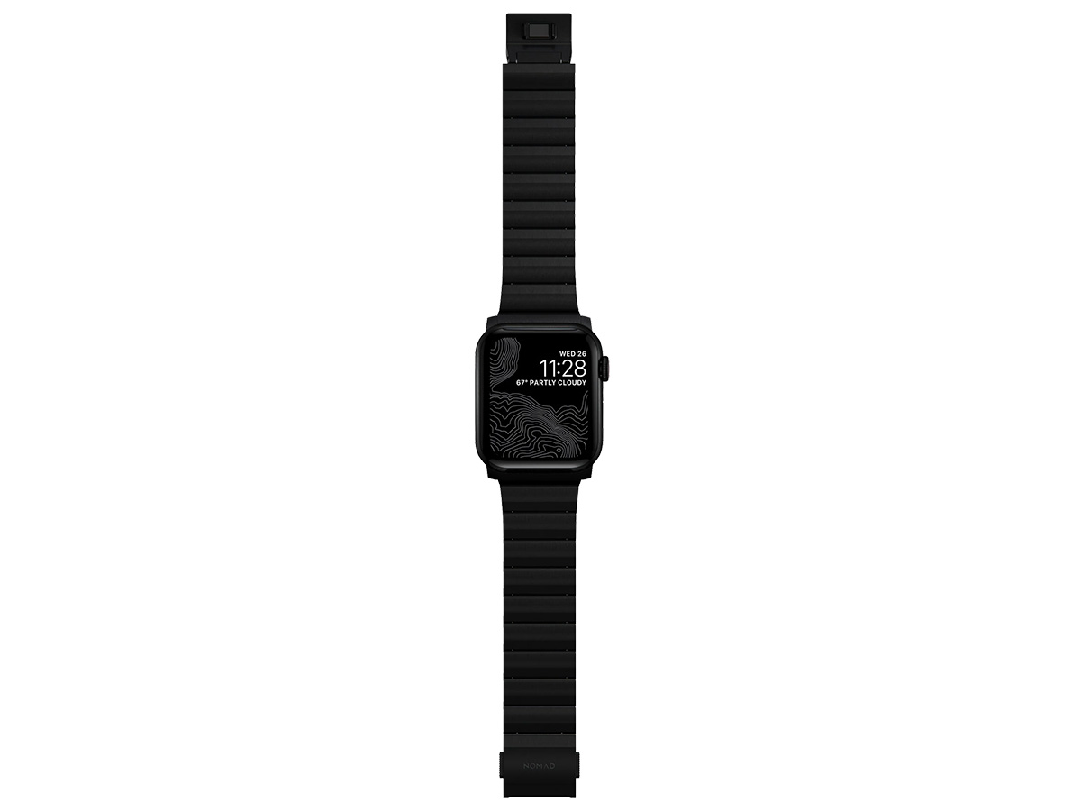 Nomad Titanium Band Zwart - Apple Watch Band 42/44/45/49 mm