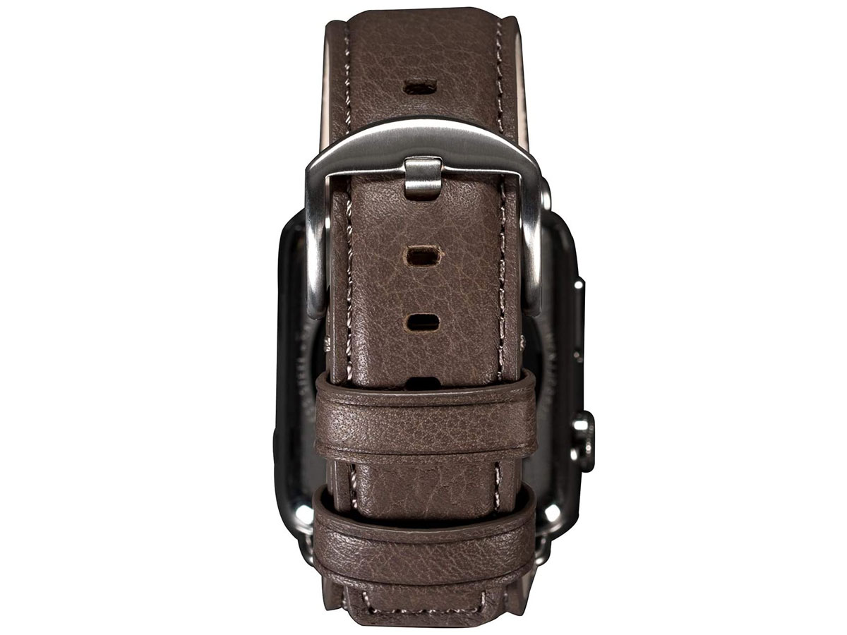 Sena Heritage Leather Strap Grijs - Apple Watch Band 42/44/45mm & Ultra