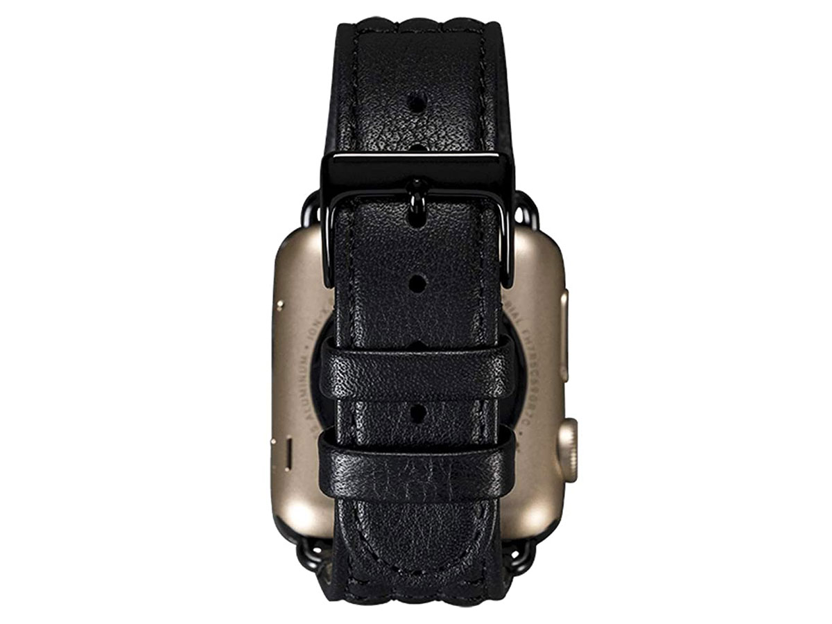 Sena Isa Leather Strap Zwart - Apple Watch Band 38/40/41mm