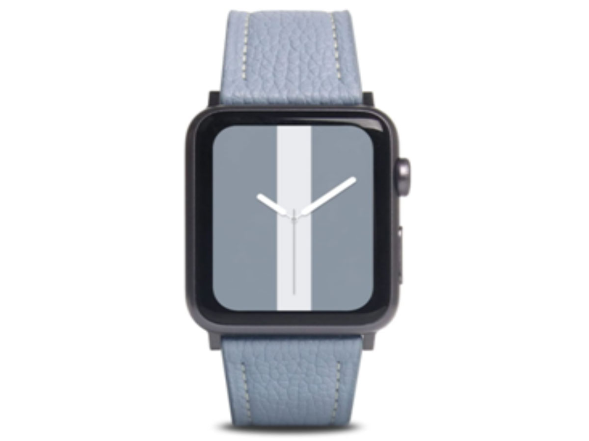 SLG Design D8 Leather Apple Watch Band 42/44/45mm & Ultra - Powder Blue
