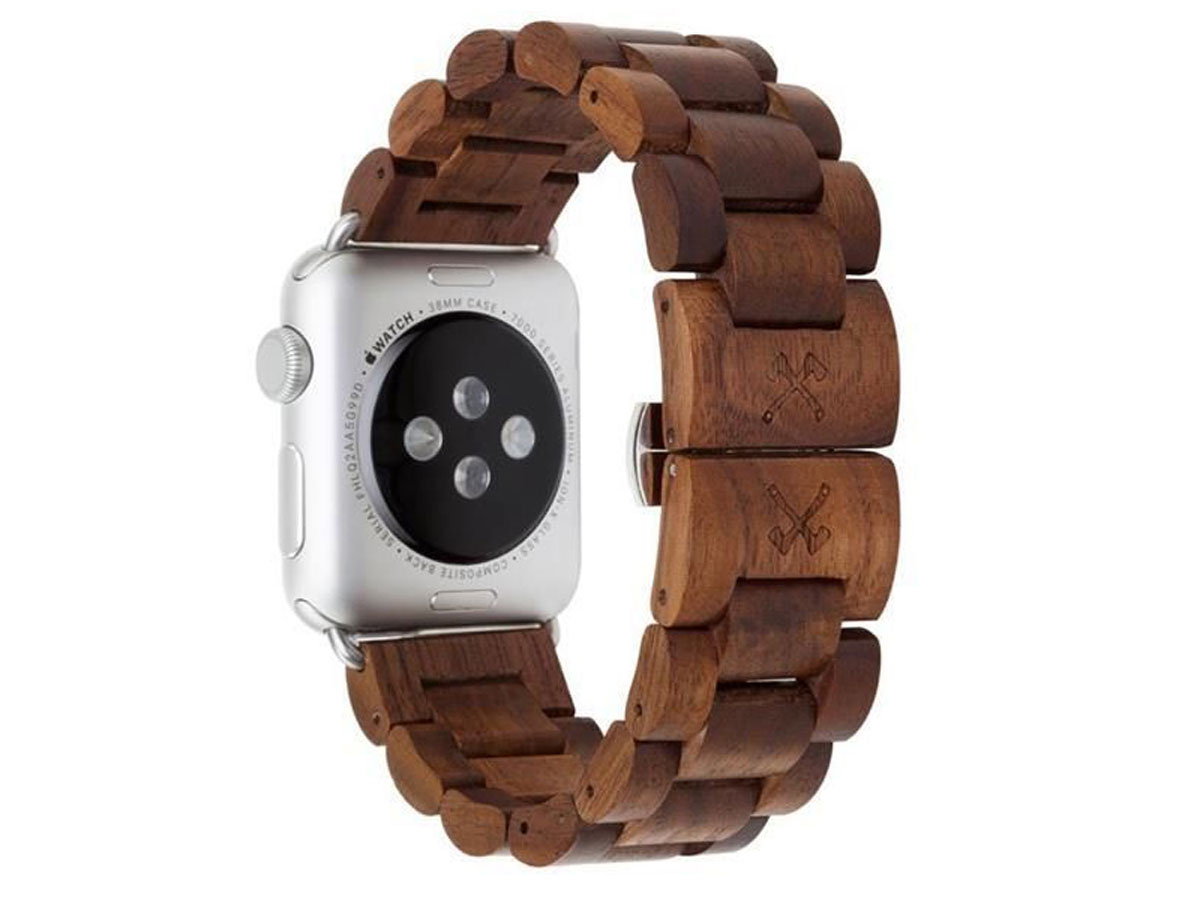 Woodcessories EcoStrap Walnut B - Houten Apple Watch Band 42/44/45mm