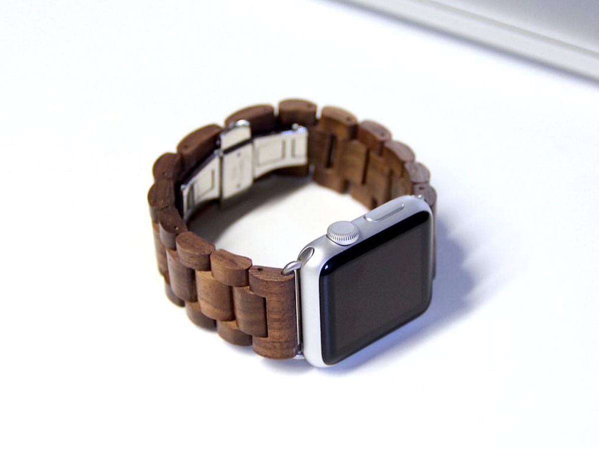 Woodcessories EcoStrap Walnut S - Houten Apple Watch Band 42/44/45mm